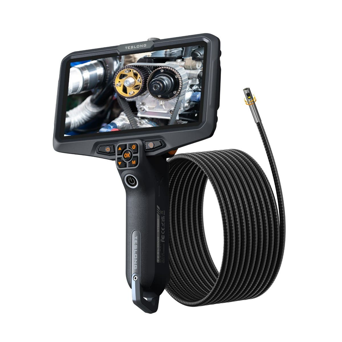 Teslong TSNTS600D8RL Rotating-Lens Inspection Camera with 6-inch HD Screen & 0.33 in (8.5 mm) Diameter Rotating Camera