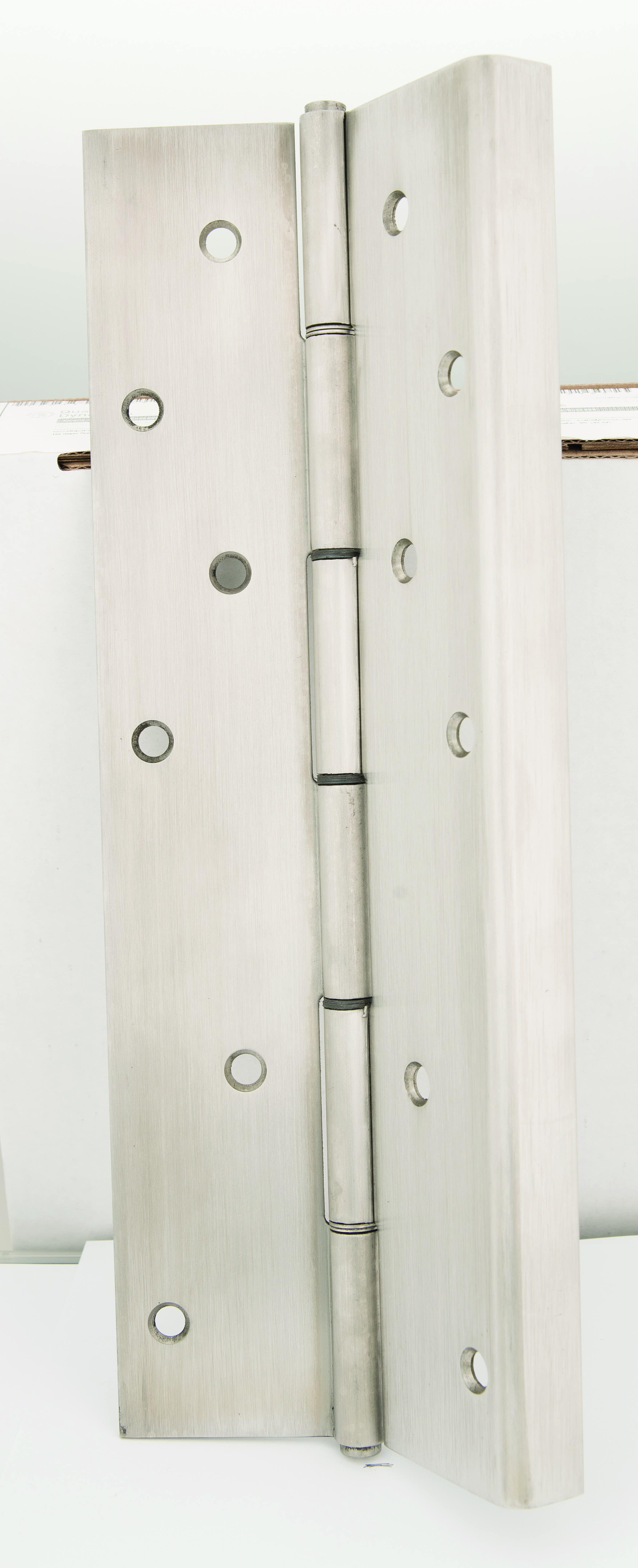 NGP SS315 Brushed Stainless Steel Pin & Barrel Continuous Hinge Half Wrap Edge Guard
