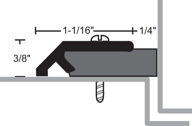NGP 133N Neoprene 1-1/16 Per Seal Door Weather Stripping Set