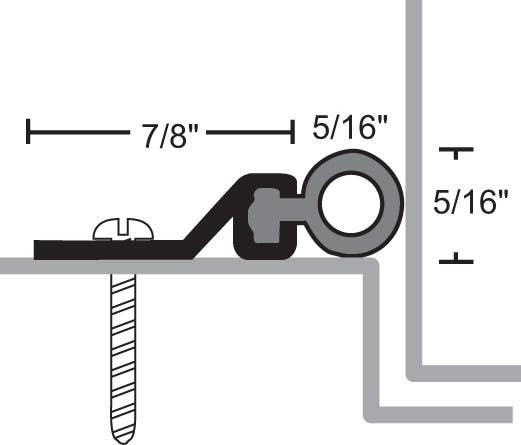 NGP 160V(12 PACK) 3'X7' Vinyl Perimeter Seal Gasketing