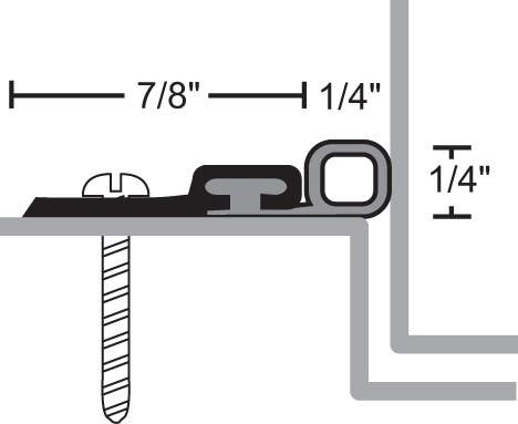 NGP 162S  Mill Silicone Perimeter Door Seal Set
