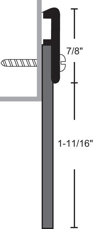 NGP 197N Neoprene Door Sweep