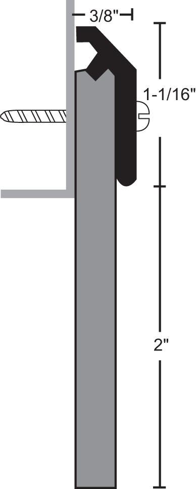 NGP 203N Neoprene Door Sweep