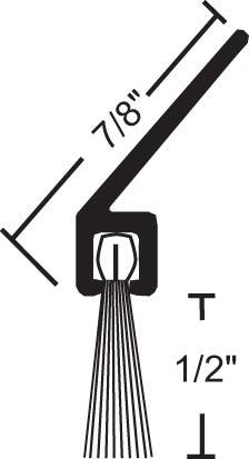 NGP 602 Angled Nylon Brush Seal