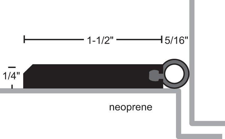 NGP 700N Neoprene Door Frame Perimeter Door Seal