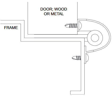 NGP 2252  Hinge Side Finger Guard, 83"