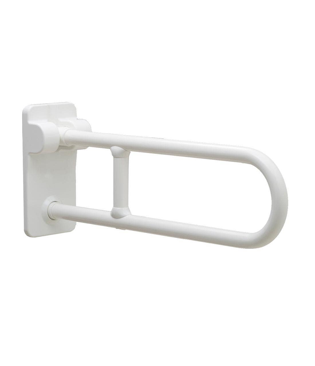 Bobrick B-49916 Swing-Up Grab Bar, White Vinyl-Coated