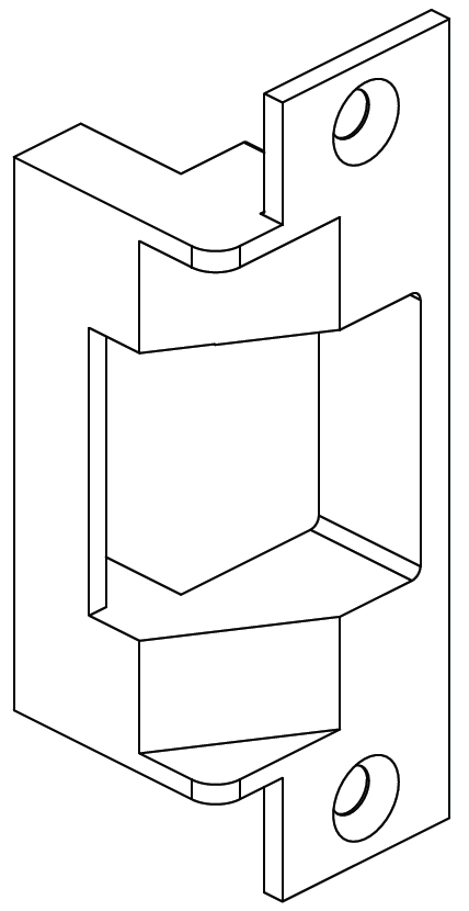 HES 742 Series Folger Adam Electric Strike Fire Rated for High Abuse Applications