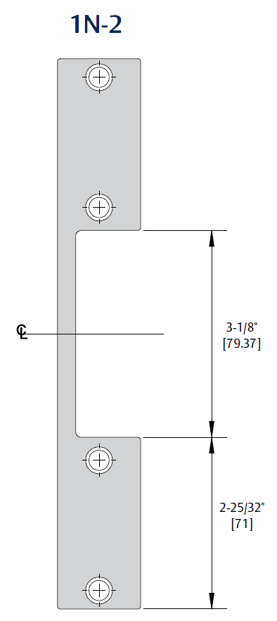 HES 1DB / 1DB-2 Faceplate & Specialty Option Kits for 1600 Series Electric Strikes