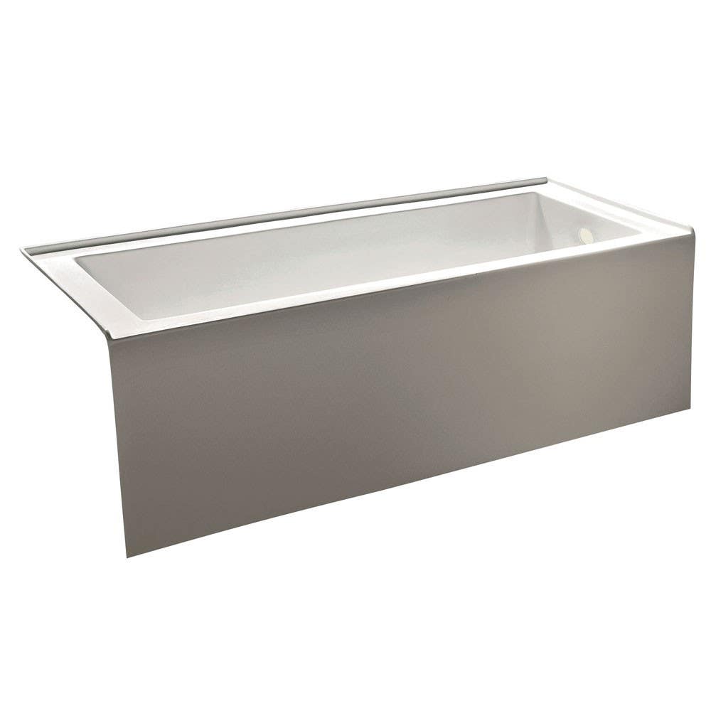 Kingston Brass VTDE603122 Aqua Eden 60" Contemporary Alcove Acrylic Bathtub