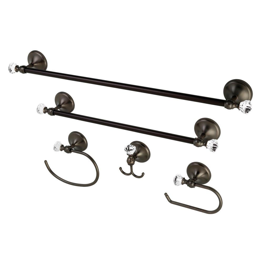 Kingston Brass BAHK71512478C 5-piece Bathroom Hardware Set, Polished Chrome