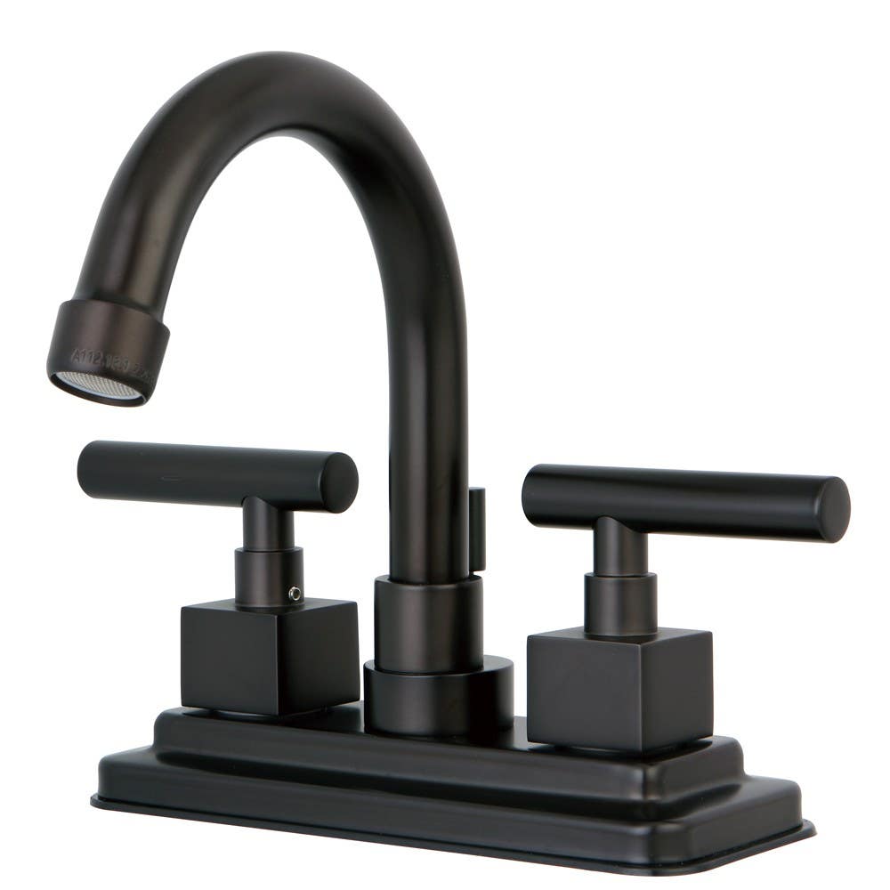 Kingston Brass KS866 Claremont Two Handle 4" Centerset Lavatory Faucet w/ Brass Pop-up