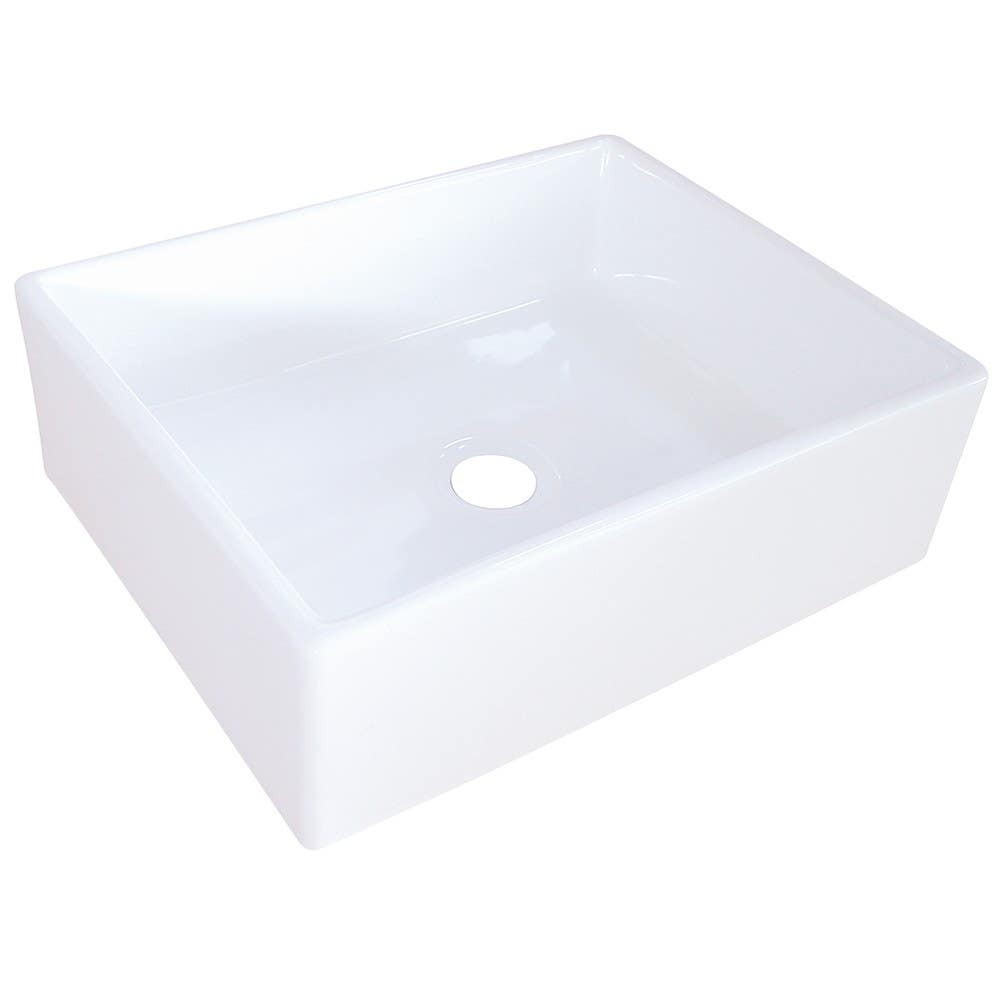 Kingston Brass EV4158 China Vessel Bathroom Sink w/o Overflow Hole