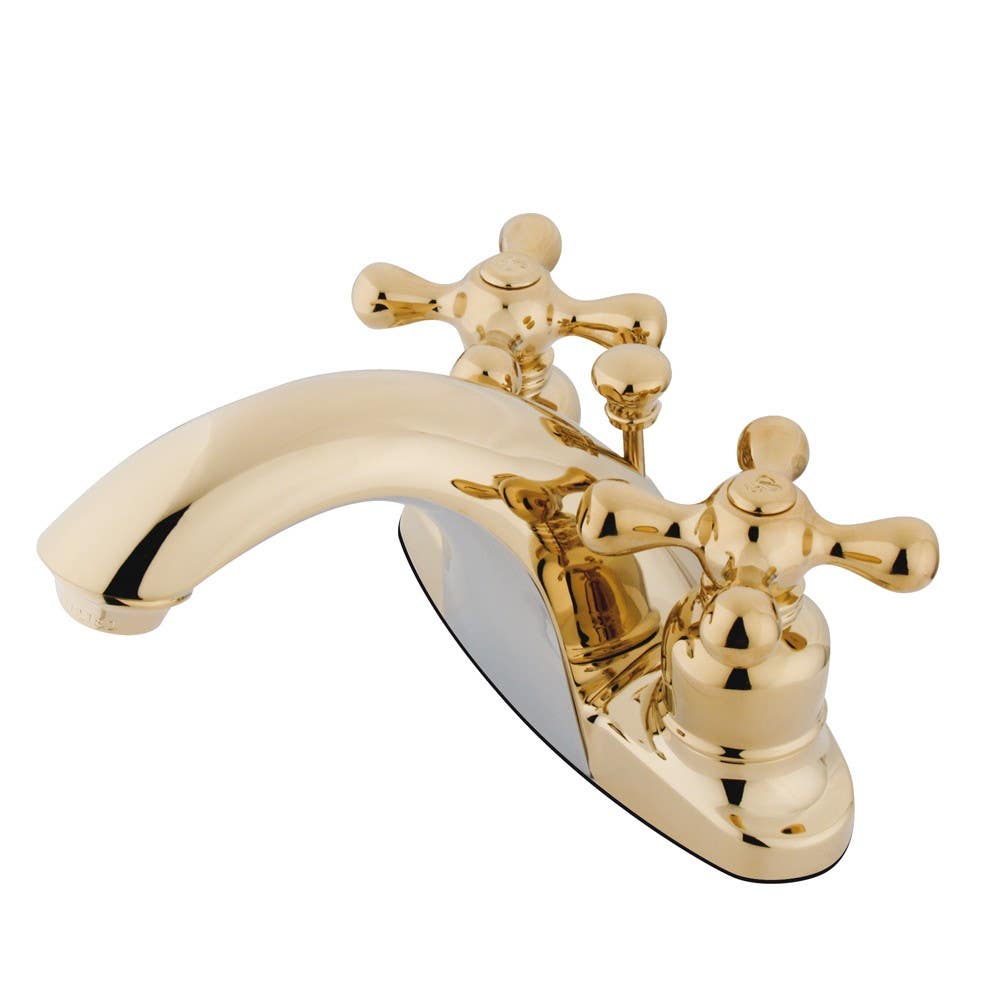 Kingston Brass KB764 Two Handle 4" Centerset Lavatory Faucet w/ Retail Pop-up w/ cross handles
