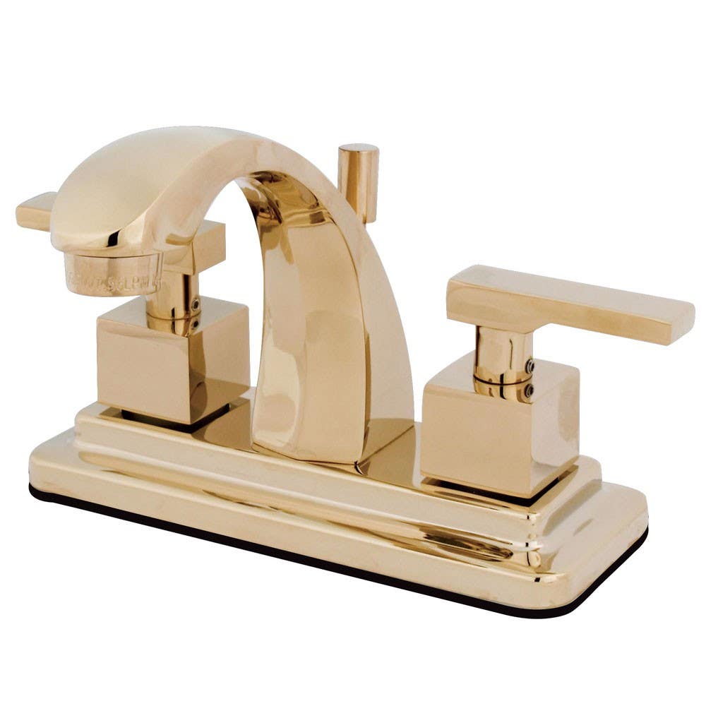 Kingston Brass KS464 Executive Two Handle 4" Centerset Lavatory Faucet w/ Brass Pop-up