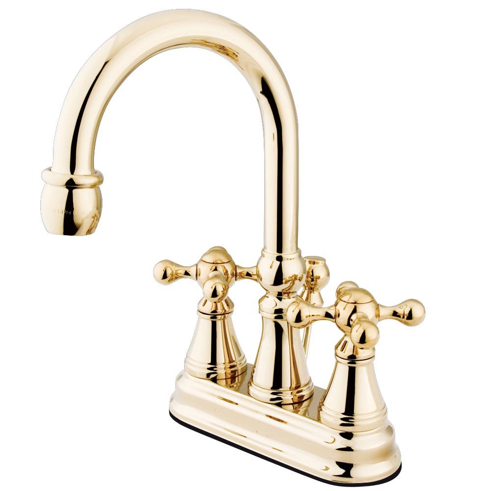 Kingston Brass KS261 Governor Two Handle 4" Centerset Lavatory Faucet w/ cross handles