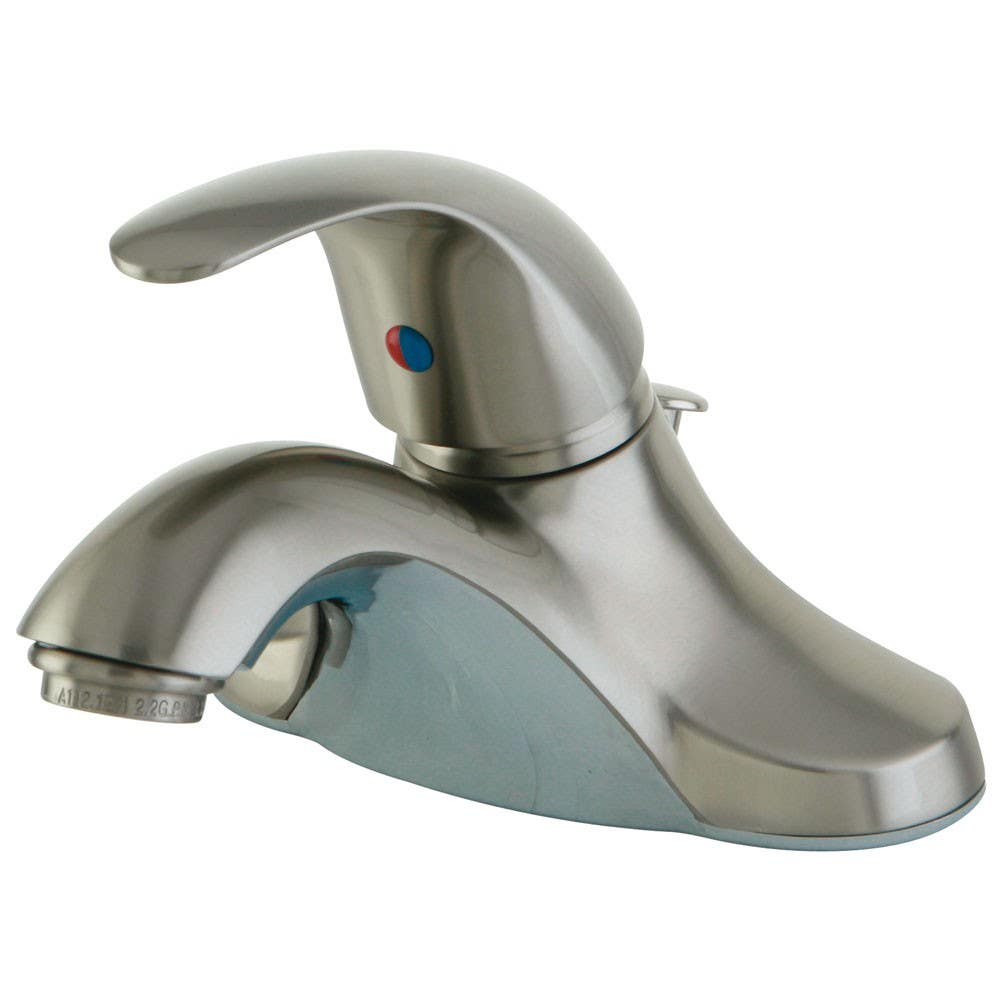 Kingston Brass KB654 Legacy Single Handle 4" Centerset Lavatory Faucet w/ Retail Pop-up & LL lever handles