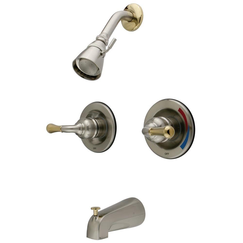 Kingston Brass KB67 Magellan Two Handle Tub & Shower Faucet