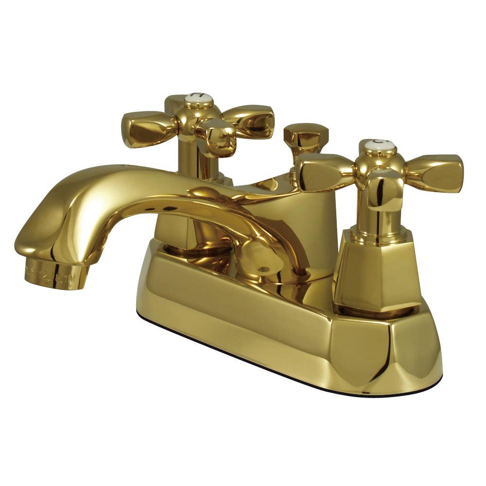 Kingston Brass KS4261HX Metropolitan Two Handle 4" Centerset Lavatory Faucet w/ Brass Metropolitan Pop-up