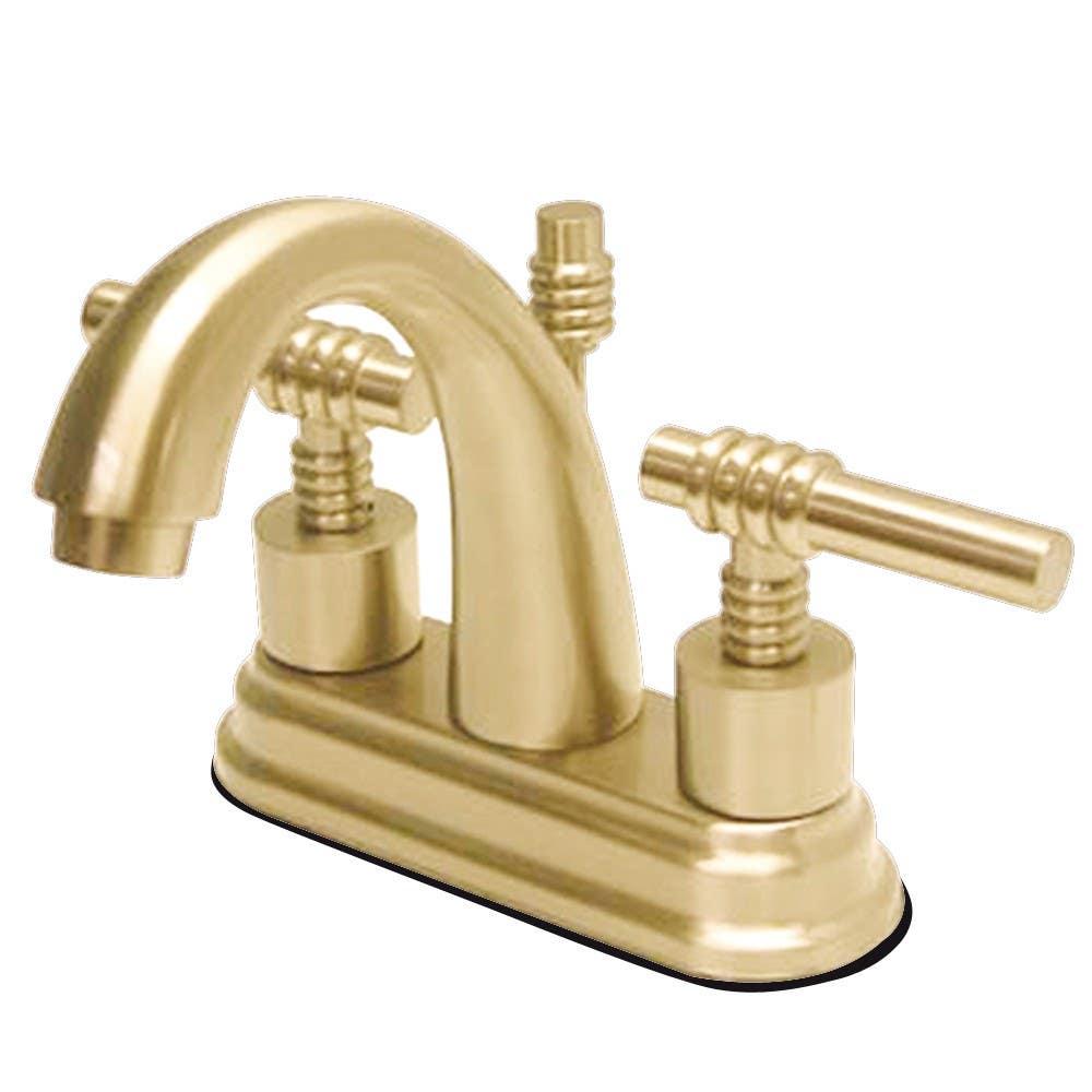 Kingston Brass KS861 Milano Two Handle 4" Centerset Lavatory Faucet w/ Brass Pop-up