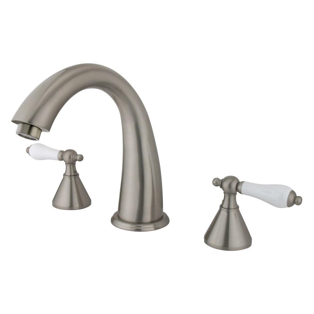 Kingston Brass KS236 Naples Two Handle Roman Tub Filler w/ PL lever handles
