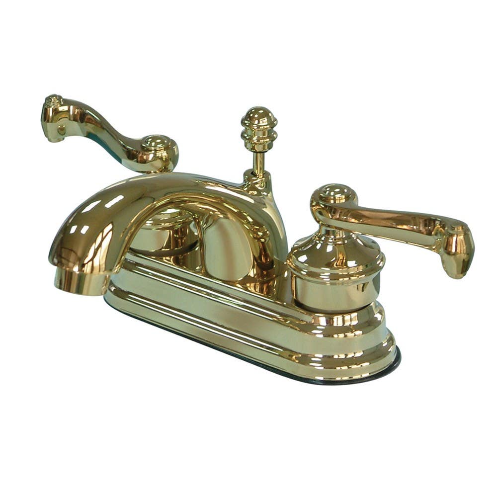 Kingston Brass KS2601 Royale Two Handle 4" Centerset Lavatory Faucet w/ Brass Pop-up