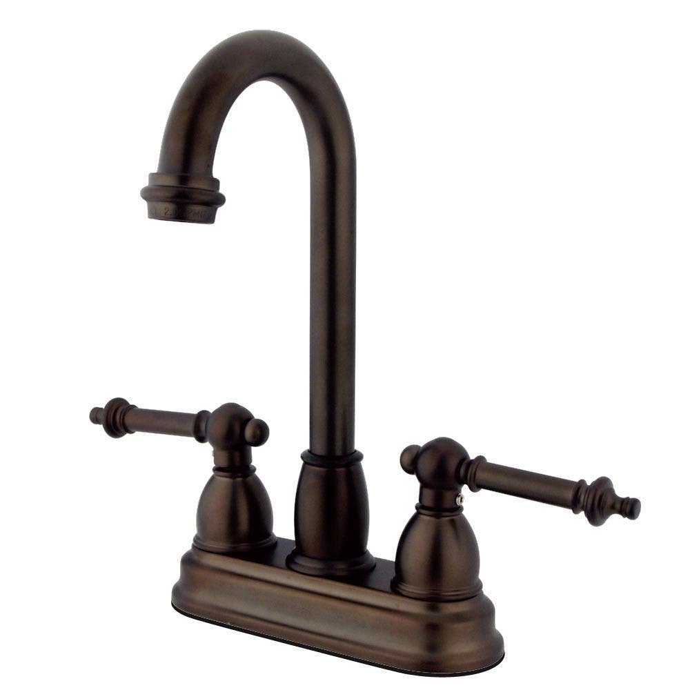 Kingston Brass KB349 Templeton Two Handle 4" Centerset Bar Faucet