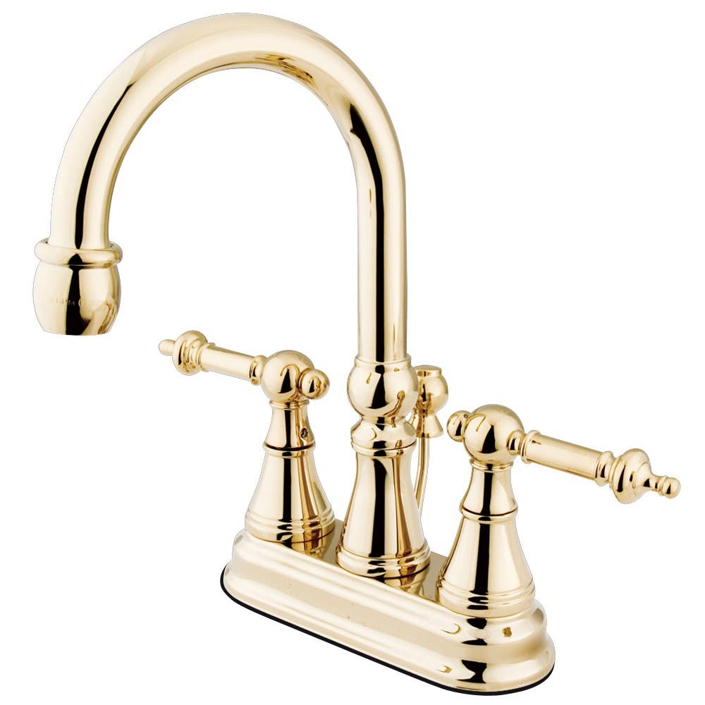 Kingston Brass KS261 Tuscany Handle 4" Centerset Lavatory Faucet w/ Brass Pop-up
