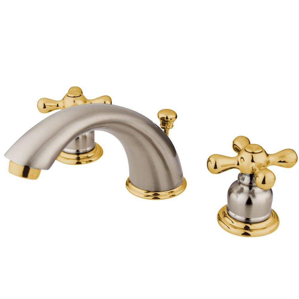 Kingston Brass KB97 Victorian Two Handle 8" to 16" Widespread Lavatory Faucet w/ Retail Pop-up & cross handles