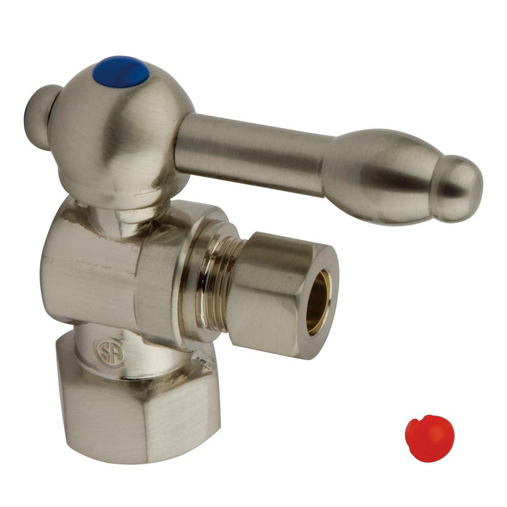 Kingston Brass CC4310 Vintage Angle Stop Valve w/ 1/2" IPS x 3/8" OD Compression w/ KL lever handles