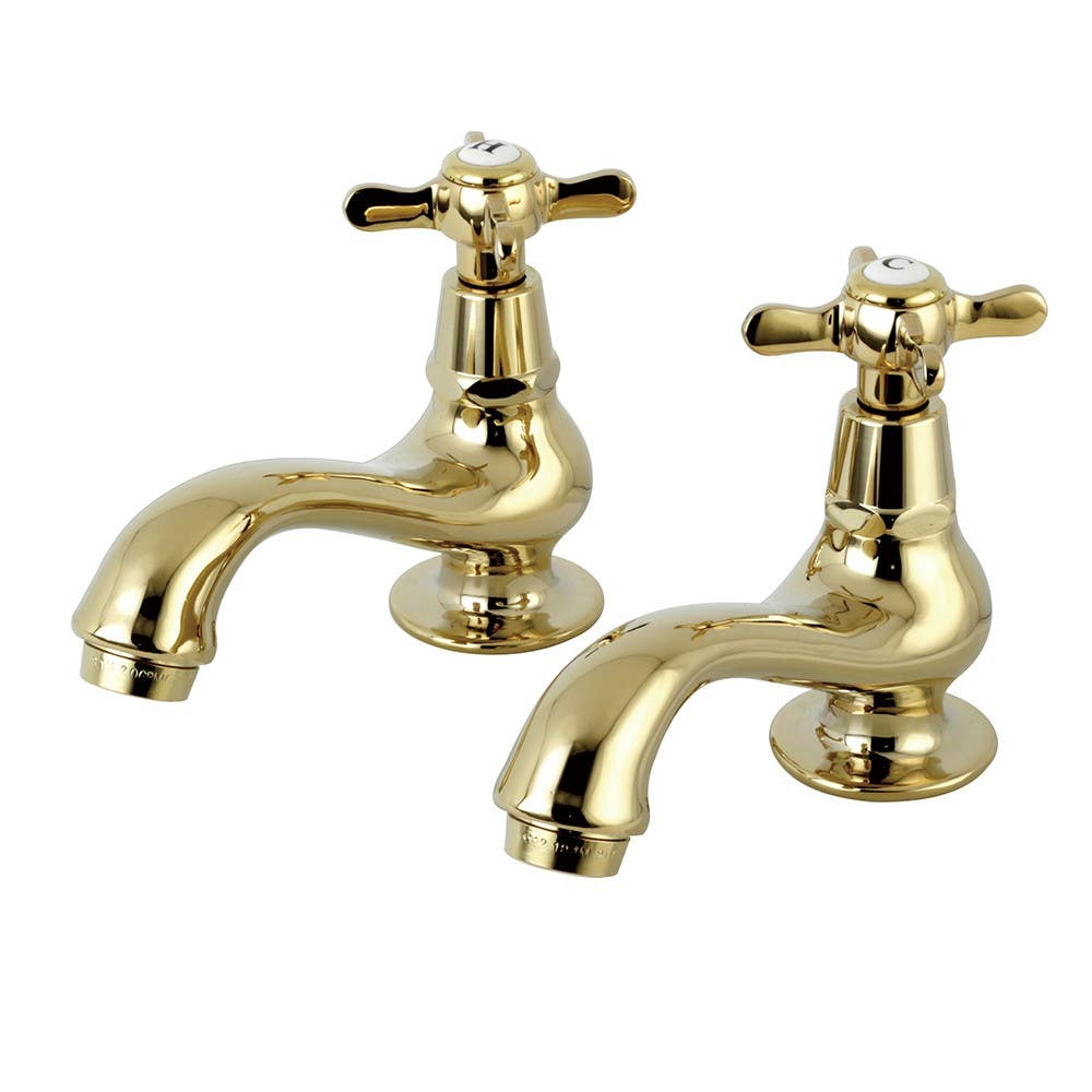 Kingston Brass KS110 Basin Tap Faucet with Cross Handle