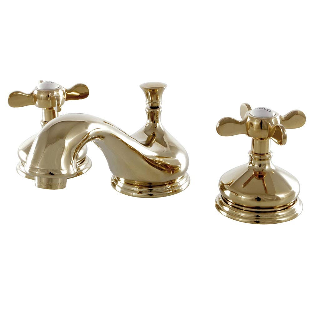 Kingston Brass KS116 Widespread Lavatory Faucet with Brass Pop-Up