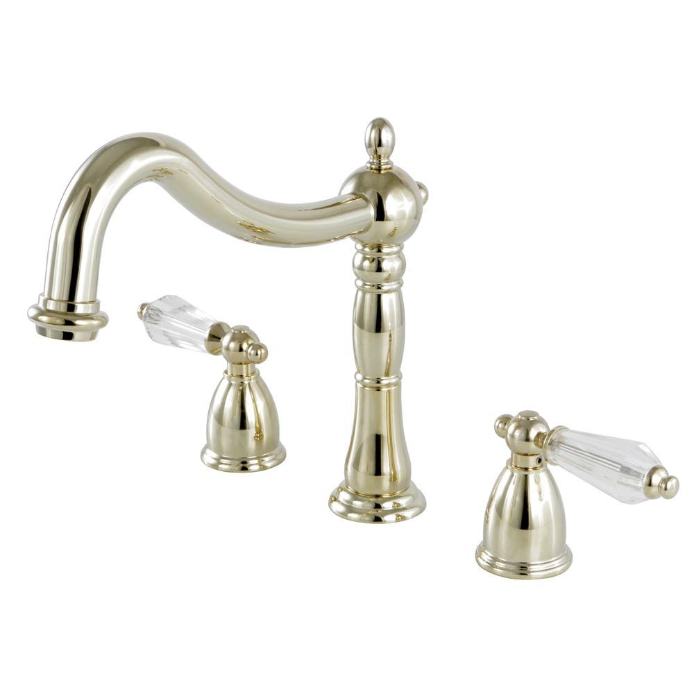 Kingston Brass KS134 Roman Tub Filler with crystal lever handles