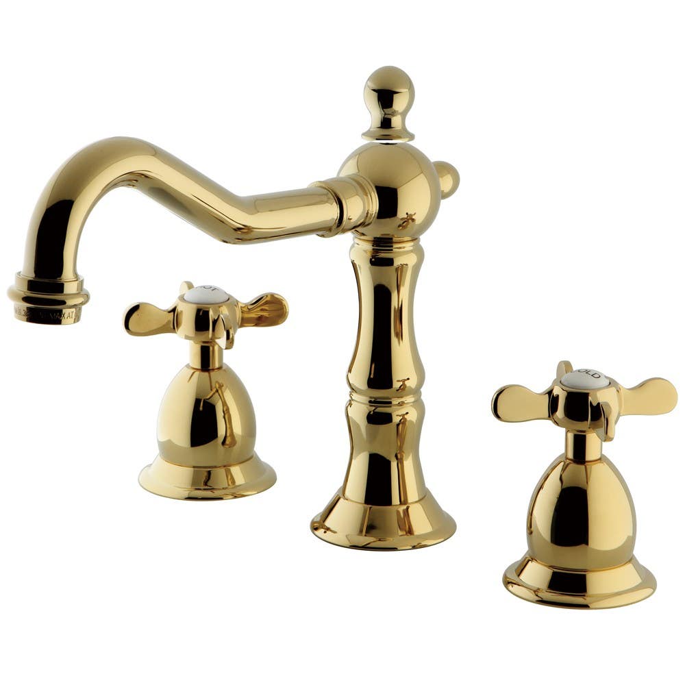 Kingston Brass KS197 Widespread Lavatory Faucet with Brass Pop-Up