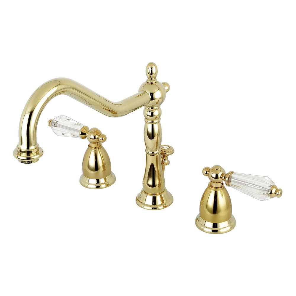 Kingston Brass KS199 Widespread Lavatory Faucet with Brass Pop-Up