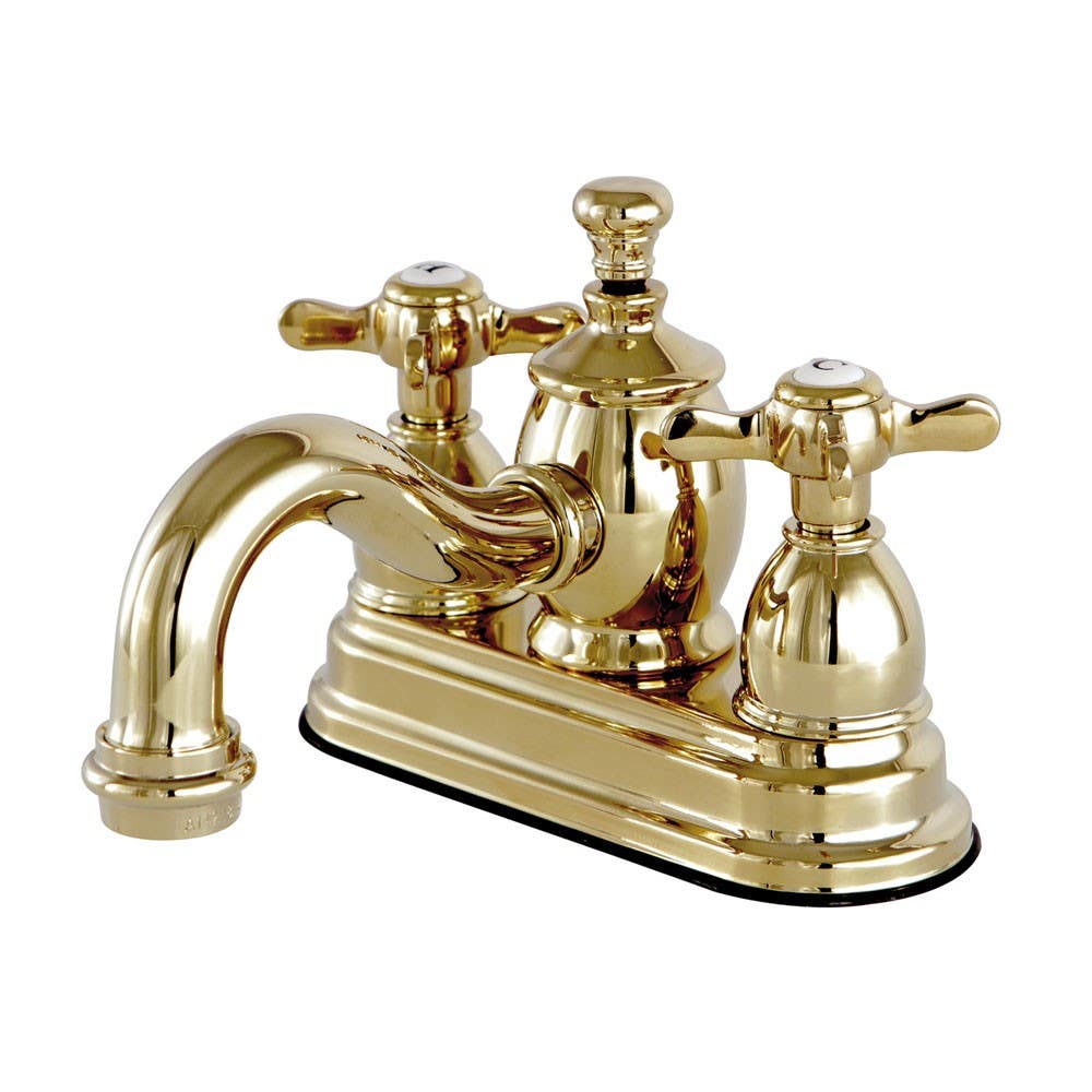 Kingston Brass KS710 4" Centerset Lavatory Faucet with Brass Pop-Up & cross handles