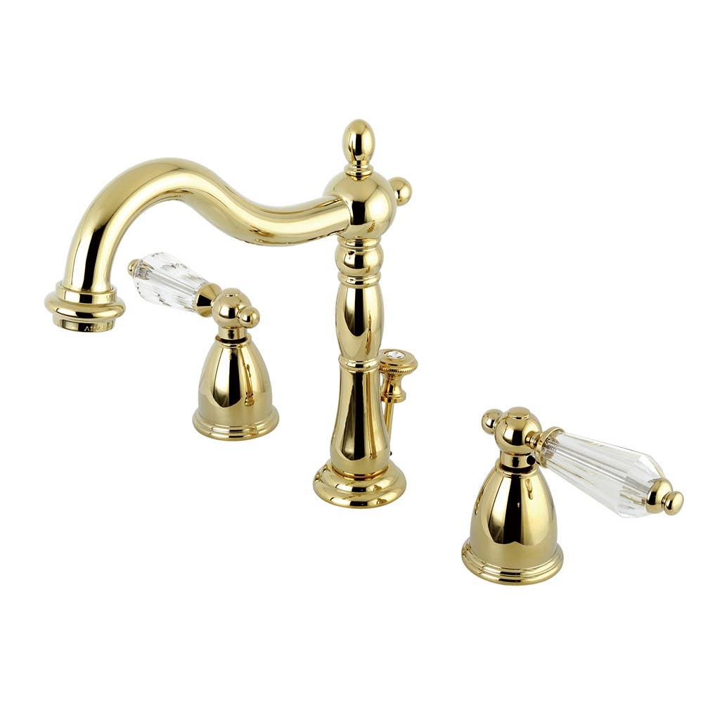 Kingston Brass KB197WLL Widespread Lavatory Faucet with Retail Pop-Up