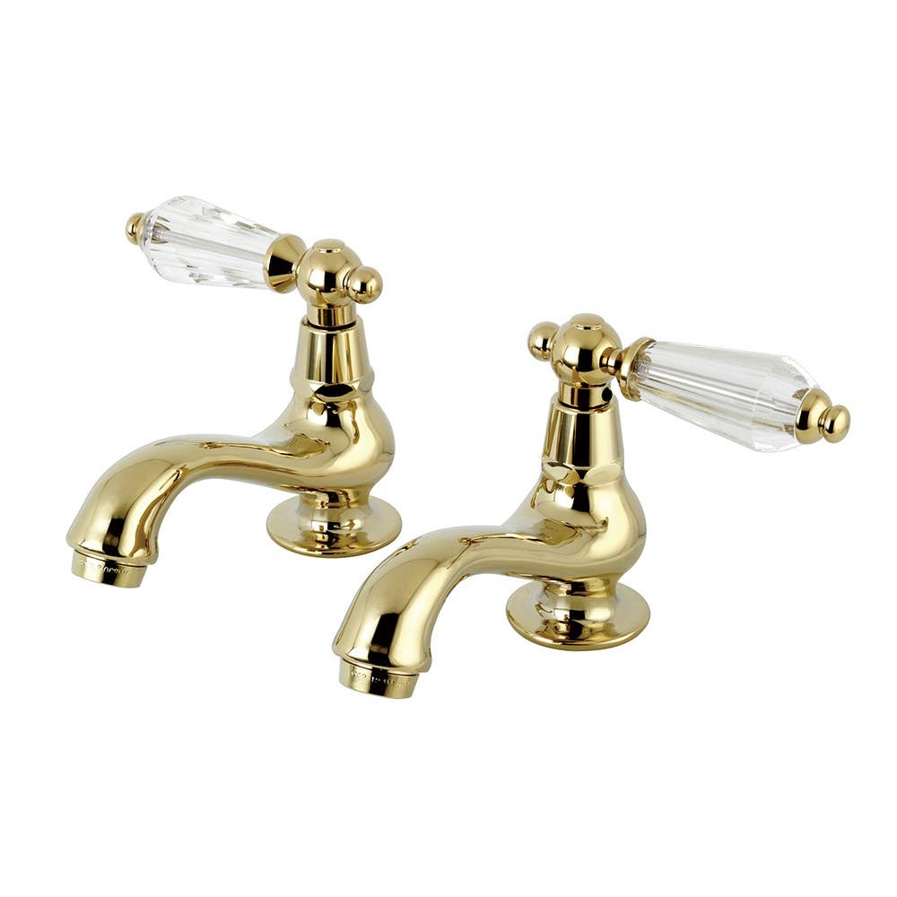 Kingston Brass KS110WLL Basin Tap Faucet with Cross Handle