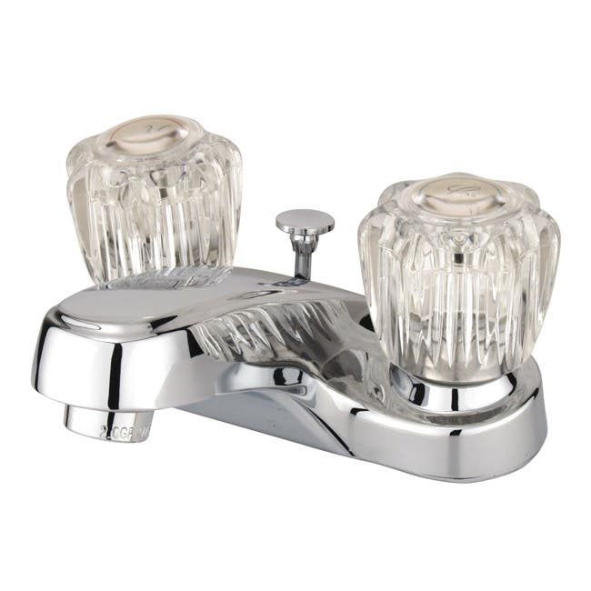 Kingston Brass GKB16 Water Saving Americana Centerset Lavatory Faucet w/ Acrylic Handle