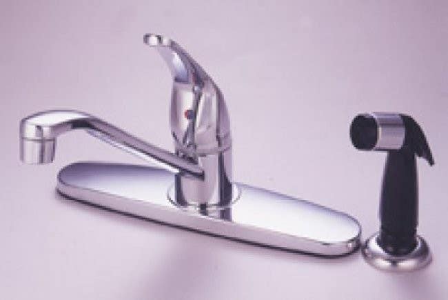 Kingston Brass KB57 Chatham Single Handle Kitchen Faucet w/ metal lever