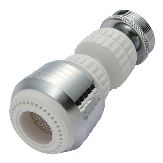 Kingston Brass KA221C20 Complements Double Swivel Kitchen Aerator w/ Brass Ball Joint, Chrome