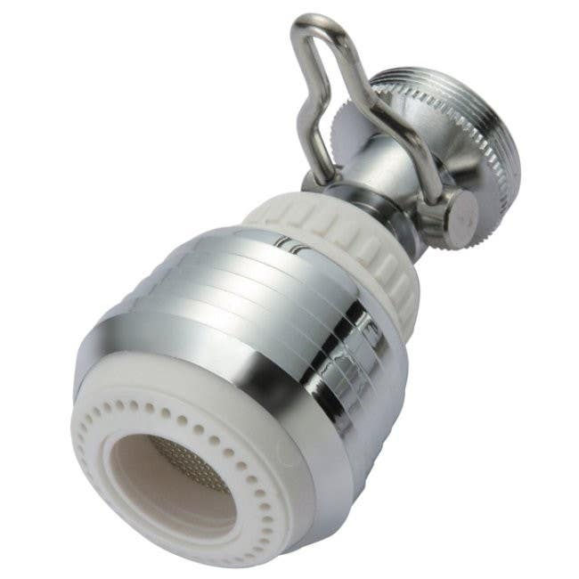 Kingston Brass KA282C20 Complements Swivel Kitchen Aerator w/ on/off Brass Ball Joint, Chrome