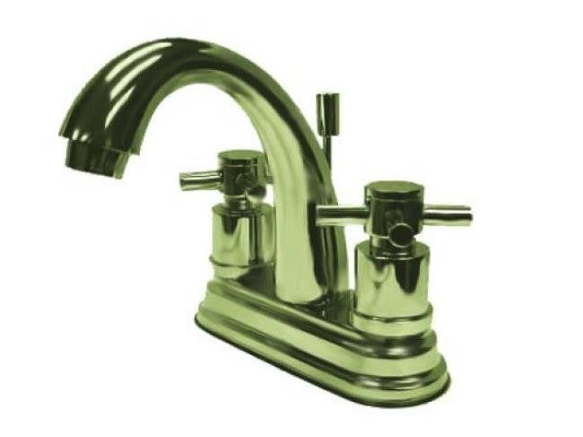 Kingston Brass KS861 Concord Two Handle 4" Centerset Lavatory Faucet w/ Brass Pop-up & cross handles