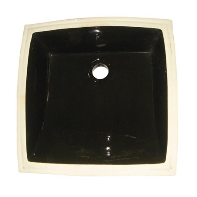 Kingston Brass LB18187 China Undermount Bathroom White Sink w/ Overflow Hole