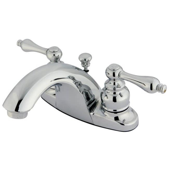 Kingston Brass KB764 Two Handle 4" Centerset Lavatory Faucet w/ Retail Pop-up