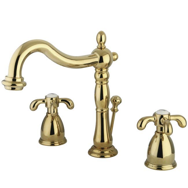 Kingston Brass KB197 Two Handle 8" to 16" Widespread Lavatory Faucet w/ Retail Pop-up