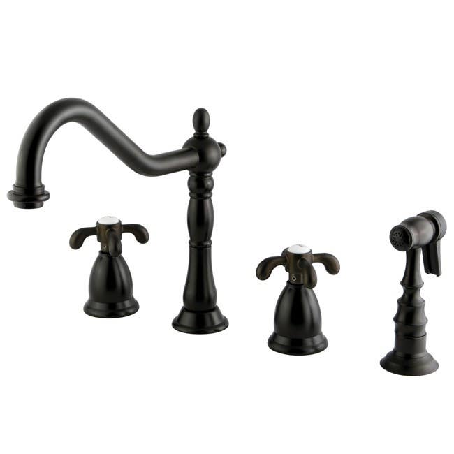 Kingston Brass KS179 French Country Widespread Kitchen Faucet