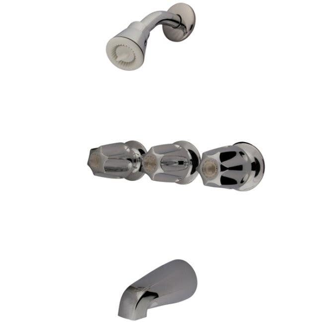 Kingston Brass KF110 Generic Three Handle Tub & Shower Faucet