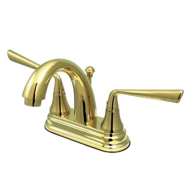 Kingston Brass KS761 Georgian Two Handle 4" Centerset Lavatory Faucet w/ Brass Pop-up