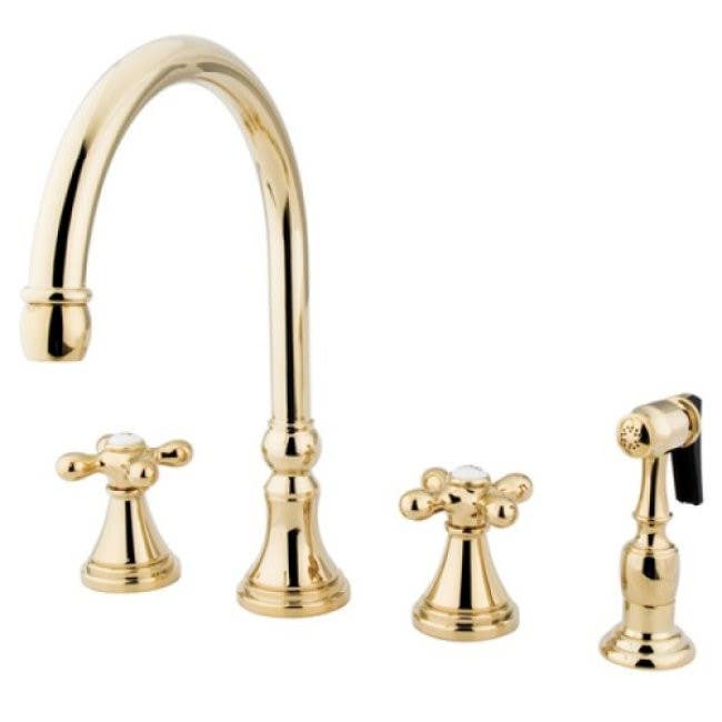 Kingston Brass KS279 Governor 8" Deck Mount Kitchen Faucet